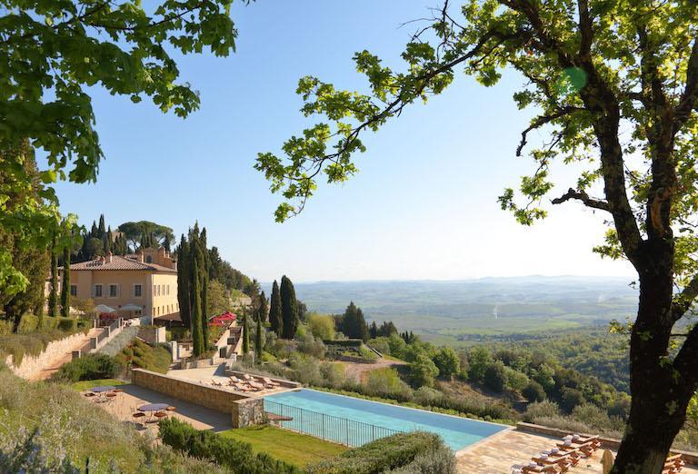 The sprawling Rosewood Castiglion del Bosco property.
