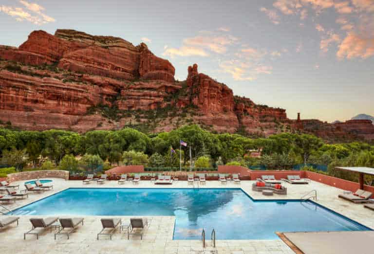 Enchantment Resort pool, pool at Enchantment Resort, Sedona resorts with pools