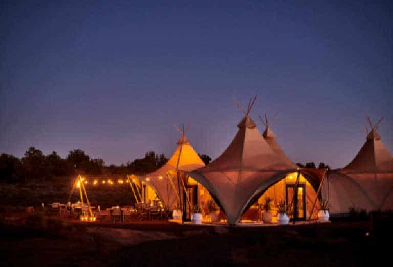 Glamping at Zion, Under Canvas glamping