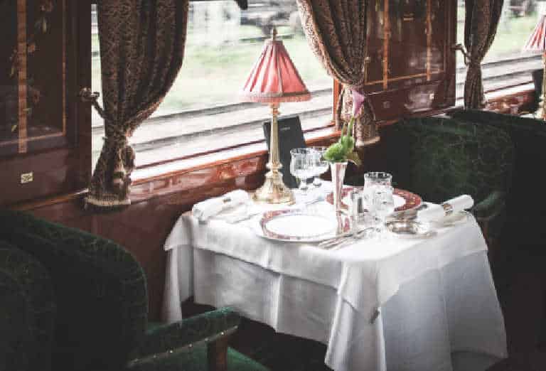 dining on Orient Express, Orient Express dining