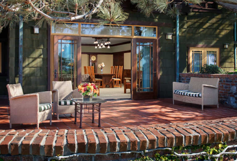 The Lodge at Torrey Pines patio, California resort, La Jolla resort