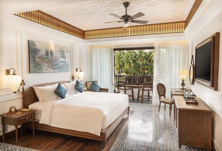 a room at The Anam Mui Ne 5 star hotel in Vietnam