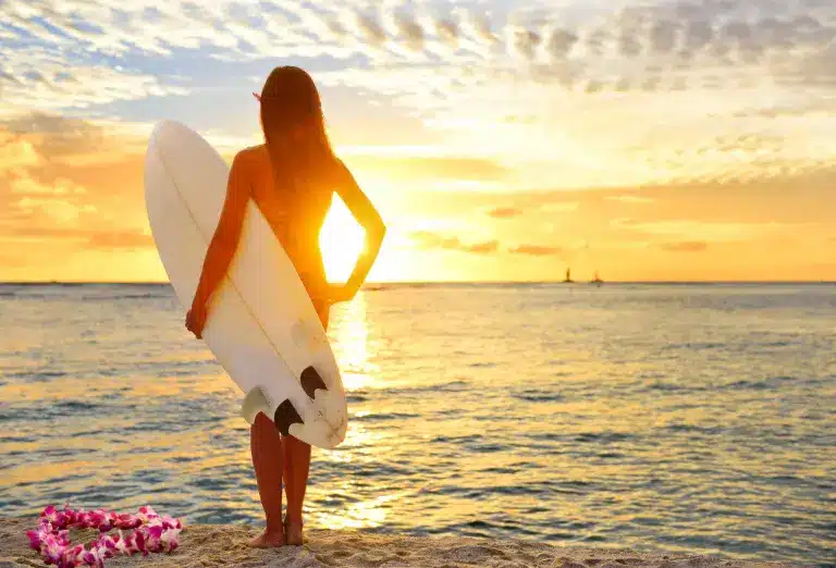 surfing in Hawaii